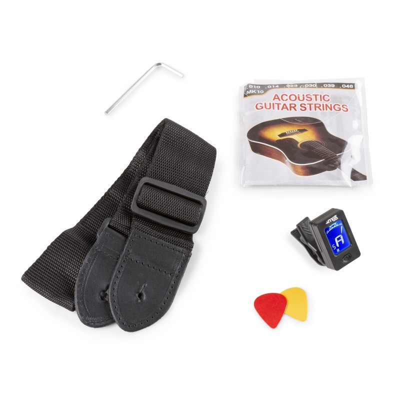 SOLOJAM CONJUNTO GUITARRA ACÚSTICA NATURAL