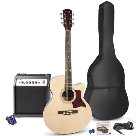 SHOWKIT CONJUNTO GUITARRA ACÚSTICA ELECTRIFICADA NATURAL