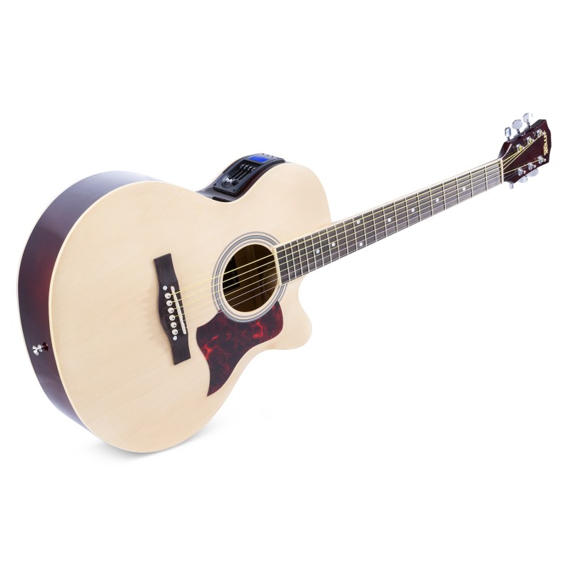 SHOWKIT CONJUNTO GUITARRA ACÚSTICA ELECTRIFICADA NATURAL
