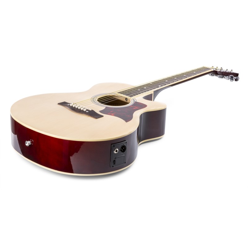 SHOWKIT CONJUNTO GUITARRA ACÚSTICA ELECTRIFICADA NATURAL