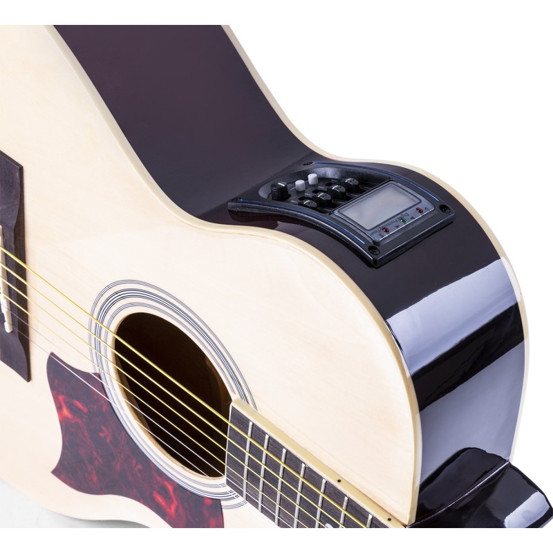 SHOWKIT CONJUNTO GUITARRA ACÚSTICA ELECTRIFICADA NATURAL