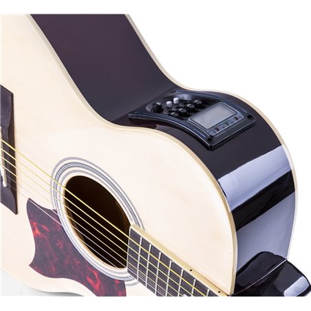 SHOWKIT CONJUNTO GUITARRA ACÚSTICA ELECTRIFICADA NATURAL