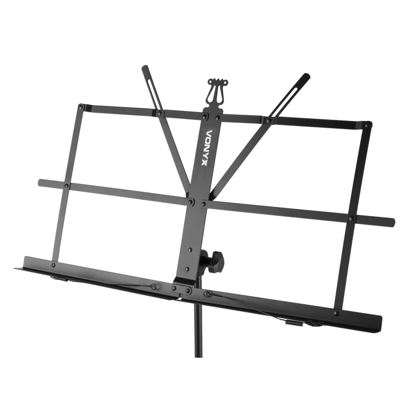 MSS02 SOPORTE DE PARTITURAS PLEGABLE NEGRO
