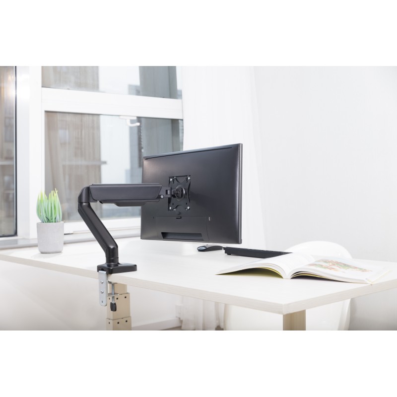 MAD10G BRAZO SINGLE PARA MONITOR CON AMORTIGUADOR DE GAS 17”- 32”