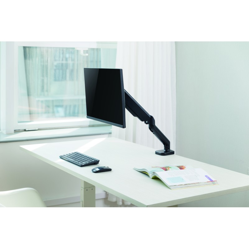 MAD10G BRAZO SINGLE PARA MONITOR CON AMORTIGUADOR DE GAS 17”- 32”