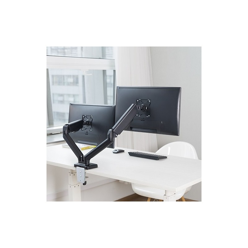 CMA20G BRAZO DOBLE PARA MONITOR CON AMORTIGUADOR DE GAS 17”- 32”