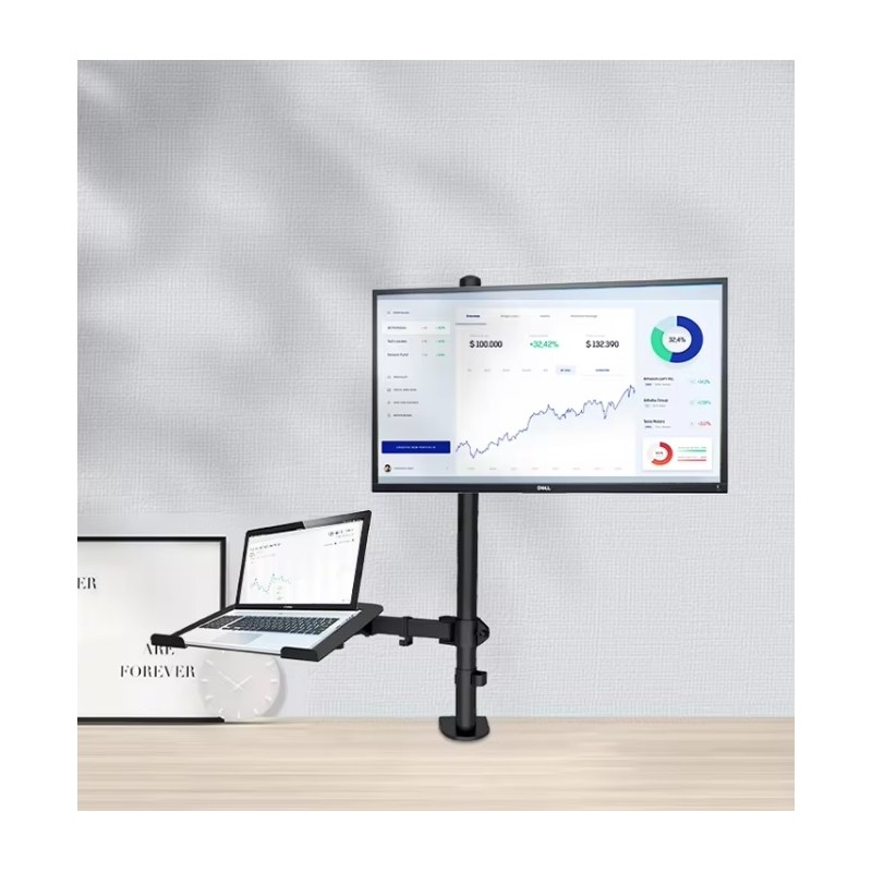 CMA10L BRAZO PARA UN MONITOR DE 13"- 32" CON SOPORTE PARA PORTÁTIL