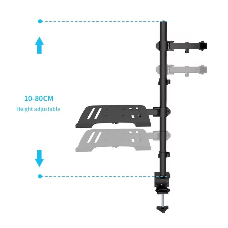 CMA10L BRAZO PARA UN MONITOR DE 13"- 32" CON SOPORTE PARA PORTÁTIL