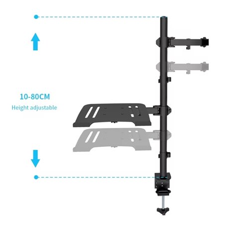 CMA10L BRAZO PARA UN MONITOR DE 13"- 32" CON SOPORTE PARA PORTÁTIL