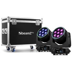 MHL760 LED BEE EYE CABEZA MÓVIL CON ZOOM 2 PIEZAS EN FLIGHTCASE