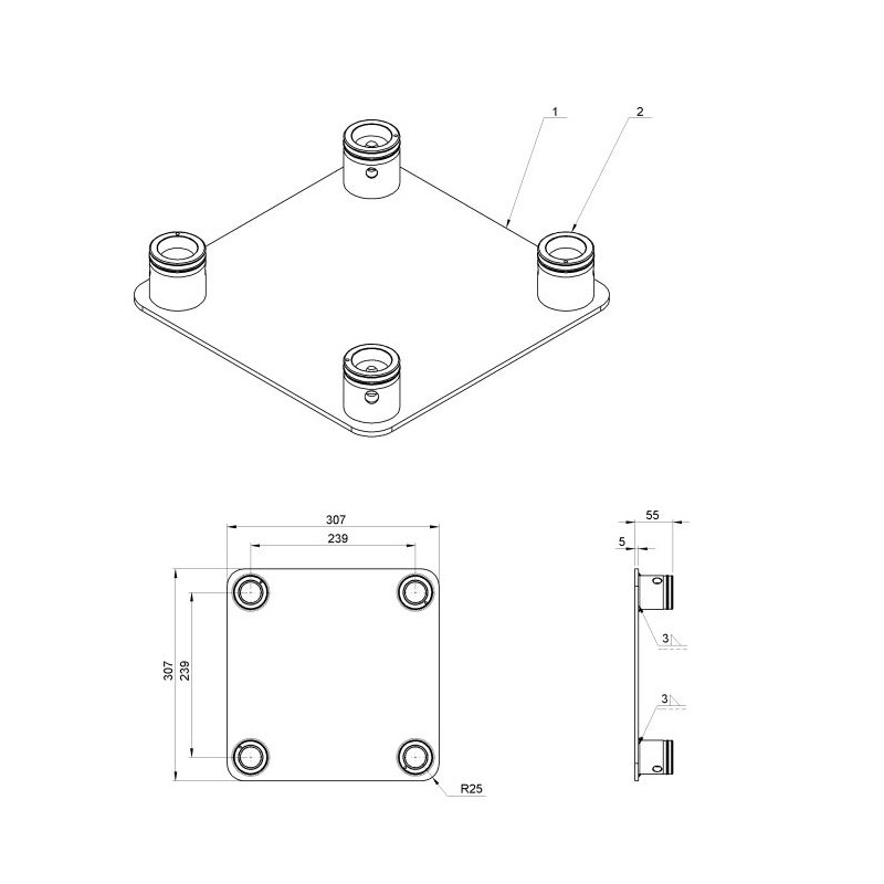 P30 PLATO BASE TRUSS