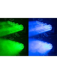 MHL1240 LED WASH CABEZA MOVIL CON ZOOM 2 PIEZAS EN FLIGHTCASE