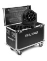 MHL1240 LED WASH CABEZA MOVIL CON ZOOM 2 PIEZAS EN FLIGHTCASE