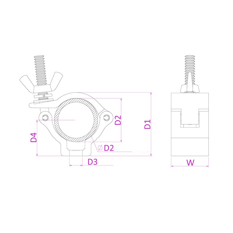 BC38B-75 GARRA COMPACTA SLIMLINE NEGRA