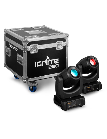 IGNITE220 CABEZA MÓVIL 220W 2PCS EN FLIGHTCASE