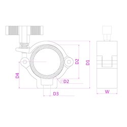 BC50B-100N GARRA SLIMLINE 100KG NEGRO 2