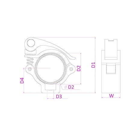 BC50B-50 GARRA DE AGARRE RÁPIDO NEGRO