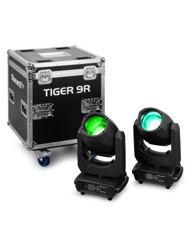 TIGER 9R 260W CABEZA MÓVIL BEAM 2UDS EN FLIGHTCASE