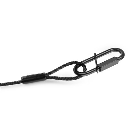 SAF75 CABLE DE SEGURIDAD 75CM X 3MM 30KG NEGRA