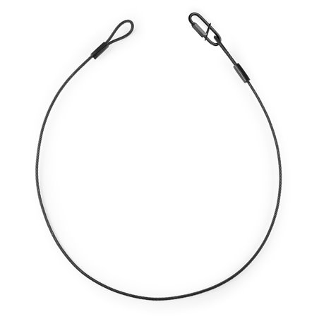 SAF35 CABLE DE SEGURIDAD 35CM X 3MM 30KG NEGRA