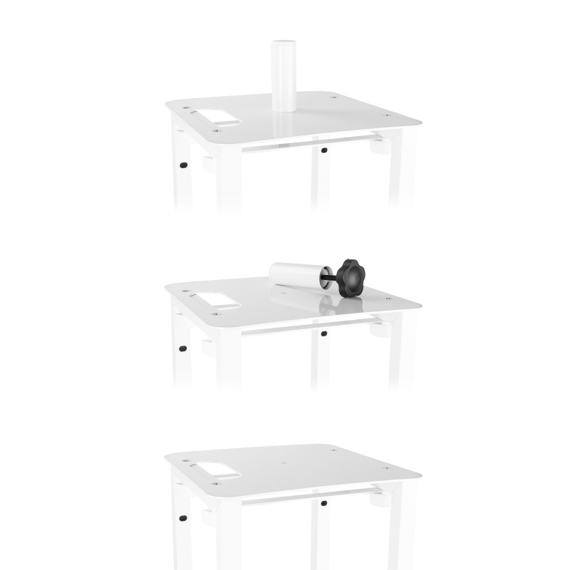 DJP170 PEDESTAL DJ CON PLACA BASE PLEGABLE