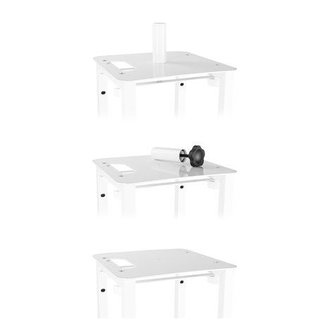 DJP170 PEDESTAL DJ CON PLACA BASE PLEGABLE