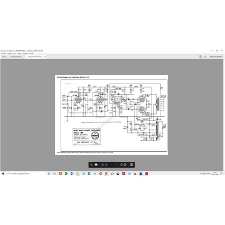Amplificador de válvulas Optimus 1980//-50 watts