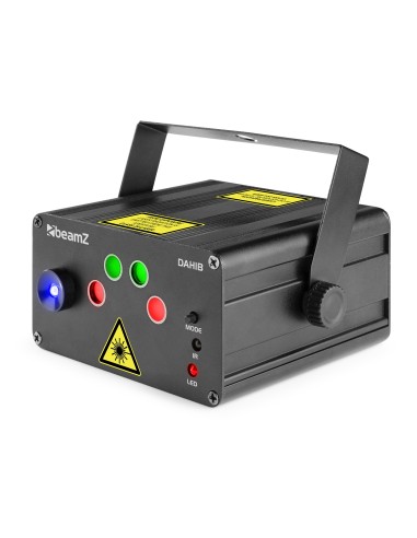 DAHIB DOBLE LASER RG GOBO CON LED AZUL