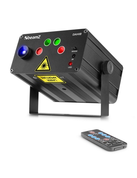 DAHIB DOBLE LASER RG GOBO CON LED AZUL