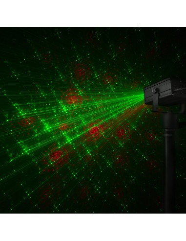 DAHIB DOBLE LASER RG GOBO CON LED AZUL