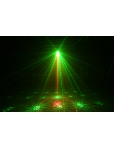 SURTUR II DOBLE LASER RG GOBO DMX IRC LED 3W AZUL 2