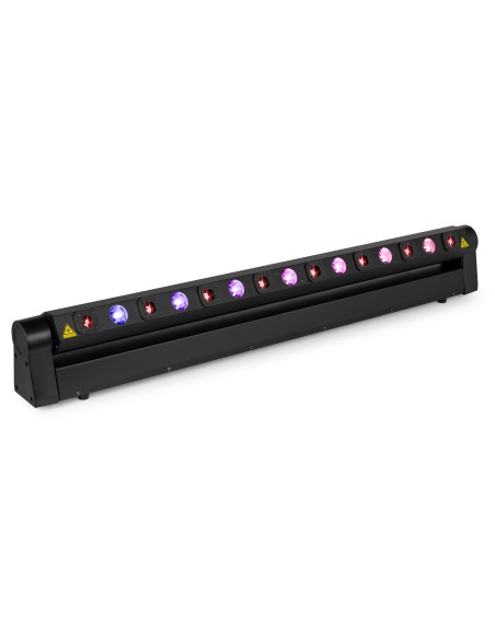 BARRA MÓVIL HYADEN CON 7 LED Y 8 RAYOS LÁSER