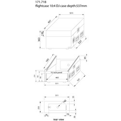 PD-F4U10 19" CAJA RACK 10U PARA MEZCLADOR 2
