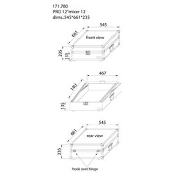 PD-FU12 MALETA MESA MEZCLAS 19" 2