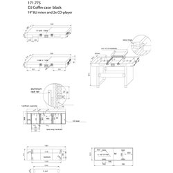 PD-FC3 FLIGHTCASE 19" PARA MESA DE MEZCLAS Y CDS. 2