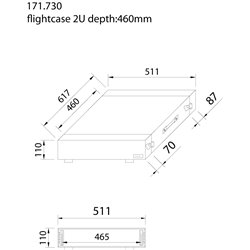 PD-F2U MALETA DE TRANSPORTE PARA EQUIPOS 19'- 2U 2