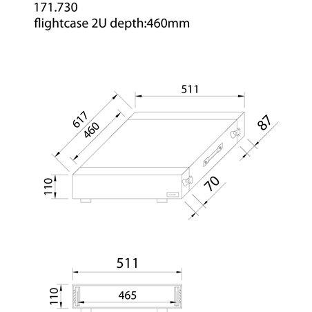 PD-F2U MALETA DE TRANSPORTE PARA EQUIPOS 19'- 2U
