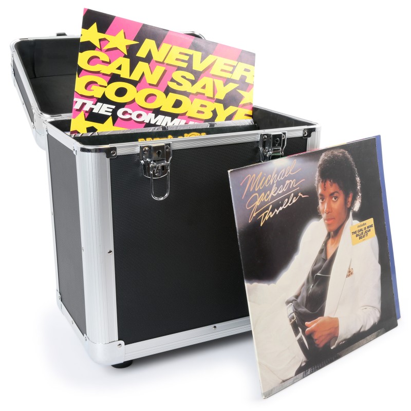 RC80 12" MALETA VINILOS NEGRA