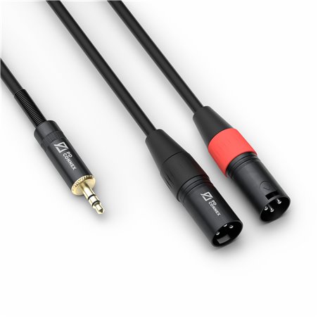 CX70-6 CABLE 2X XLR MACHO - 3.5MM ESTEREO 6.0M