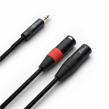 CX70-6 CABLE 2X XLR MACHO - 3.5MM ESTEREO 6.0M