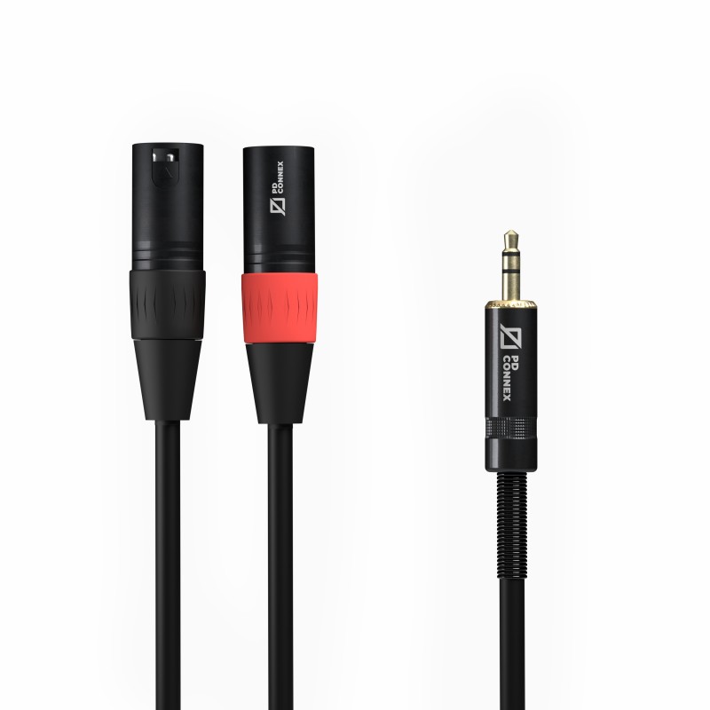 CX70-1 CABLE 2X XLR MACHO - 3.5MM ESTEREO 1.5M