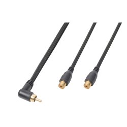 CX143 CABLE 1XRCA MACHO -2XRCA HEMBRA 0,3M