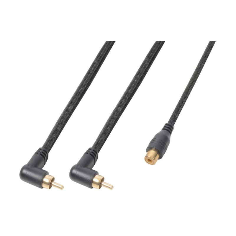 CX142 CABLE 2XRCA MACHO -1XRCA HEMBRA 0,3M
