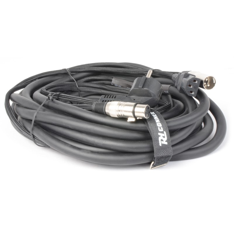 CX02-10 AUDIO COMBI CABLE SCHUKO - XLR F / IEC F - XLR M 10M