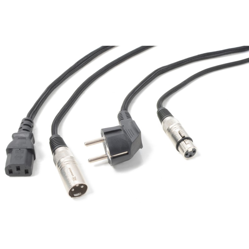 CX02-10 AUDIO COMBI CABLE SCHUKO - XLR F / IEC F - XLR M 10M