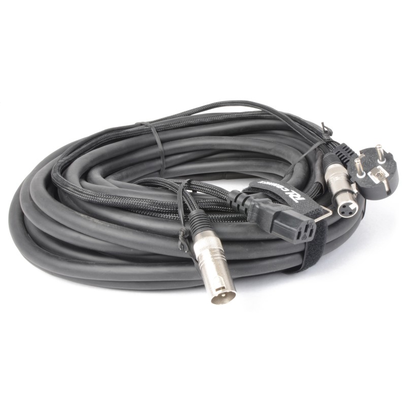 CX02-15 AUDIO COMBI CABLE SCHUKO - XLR F / IEC F - XLR M 15M