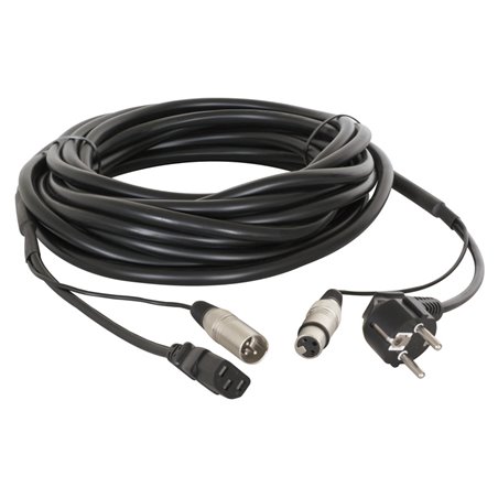 CX02-20 AUDIO COMBI CABLE SCHUKO - XLR F / IEC F - XLR M 20M