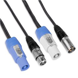 CX06-5 LIGERO COMBI CABLE ALIMENTACION B - XLR M/ ALIMENTACION A - XLR F 5M 2