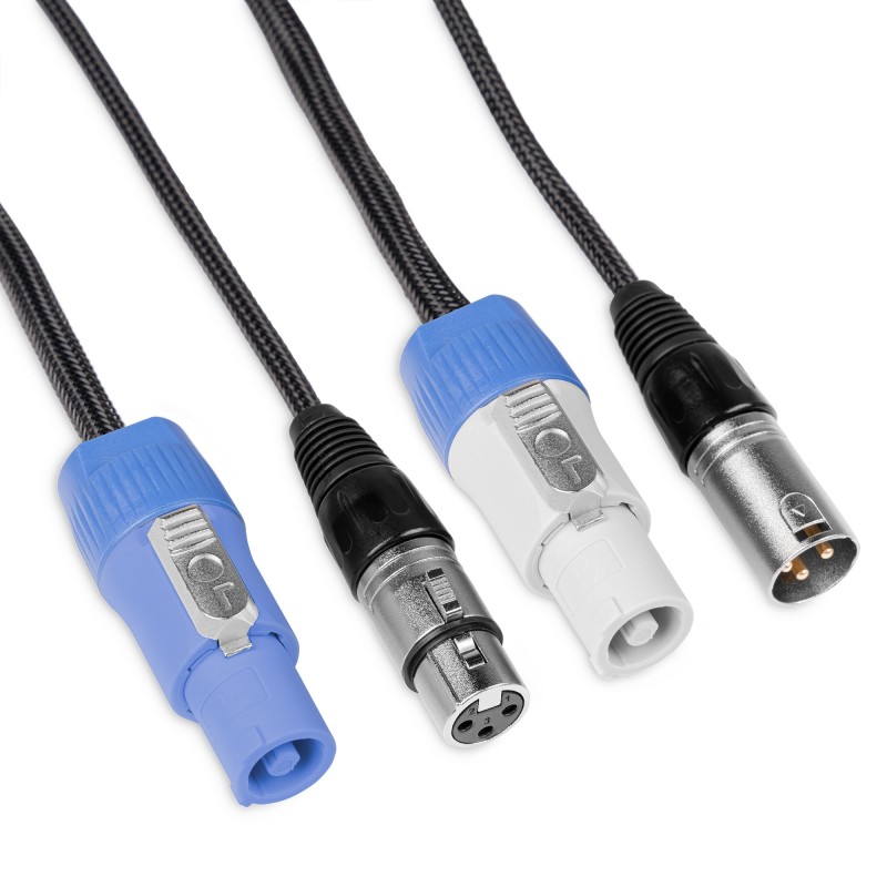 CX06-5 LIGERO COMBI CABLE ALIMENTACION B - XLR M/ ALIMENTACION A - XLR F 5M