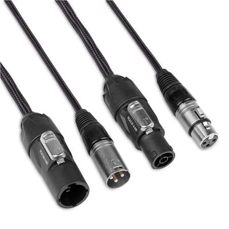 CX07-5 COMBI CABLE POWERCONNECTOR TR - XLR M / POWERCONNECTOR TR - XLR F 5M